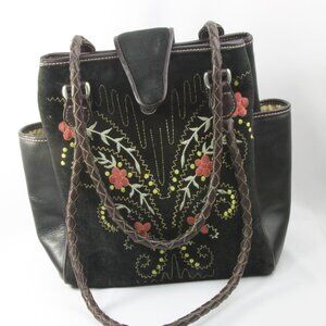 Embroidered Leather Bag